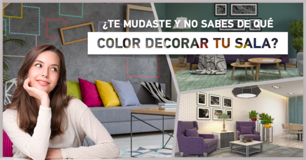 ¿Te mudaste y no sabes de qué color decorar y/o pintar tu sala?  Piensa en dos tonos de colores