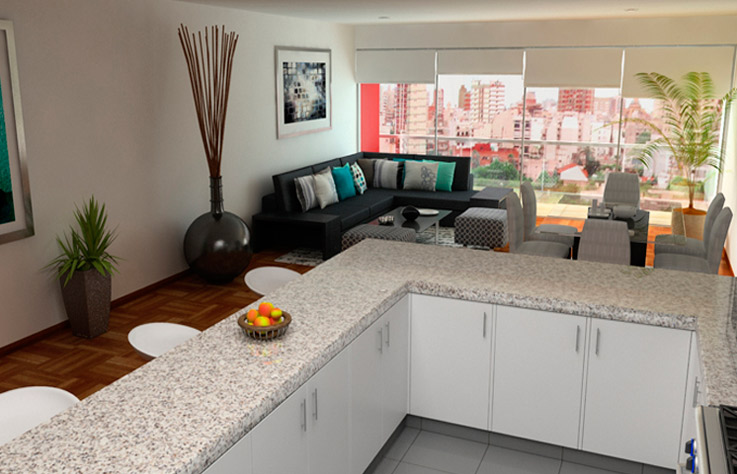 KITCHENETTE, DEPARTAMENTO - MALECÓN FANNING