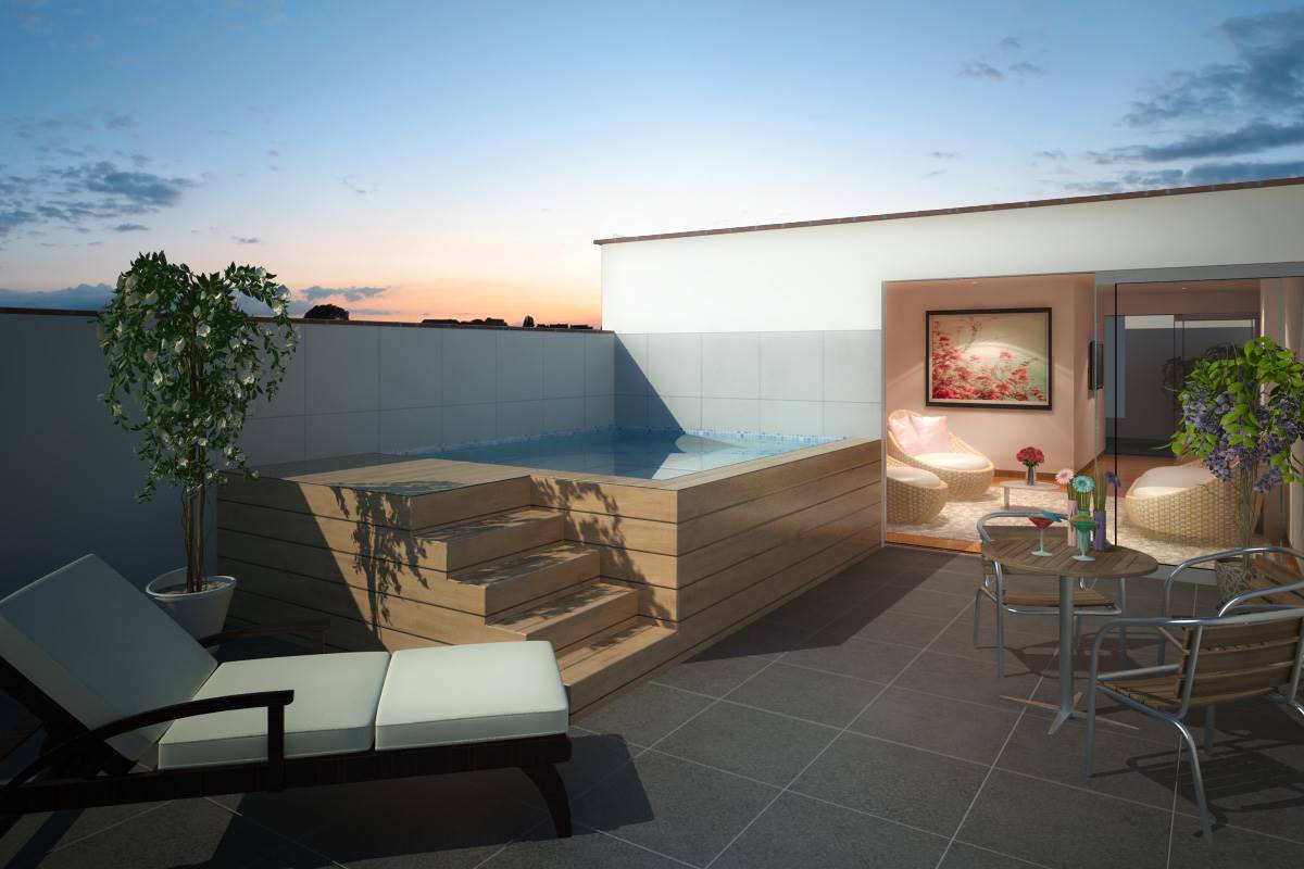 TERRAZA CON PISCINA, DEPARTAMENTO - MALECÓN GRAU
