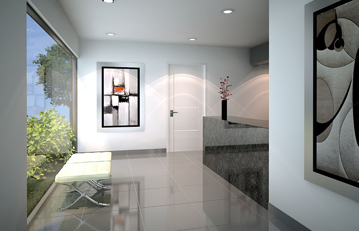 LOBBY, ÁREAS COMUNES - PROYECTO MAR ITALIA