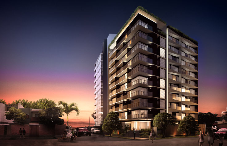 FACHADA DE NOCHE, VISTA EXTERIOR - MALECÓN VILLAR 2