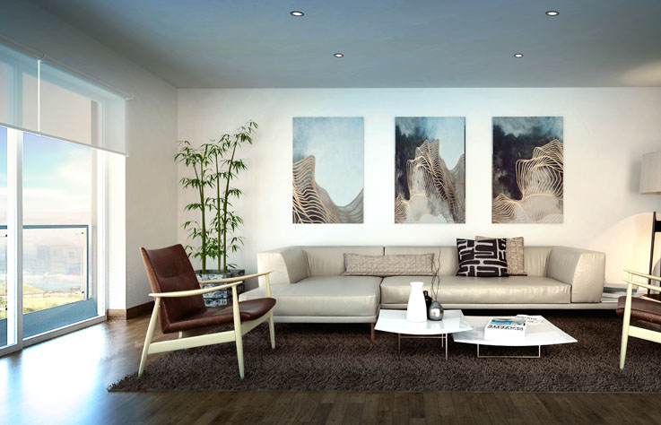 SALA CON BALCÓN, DEPARTAMENTO - MALECÓN VILLAR 2