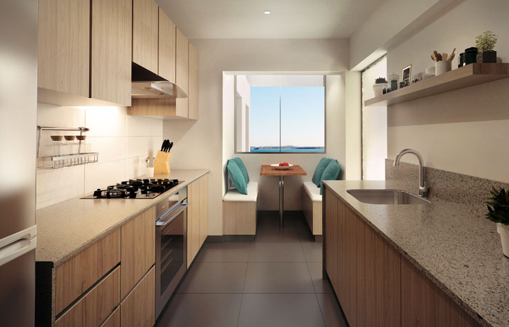 COCINA, DEPARTAMENTO - MALECÓN VILLAR 2